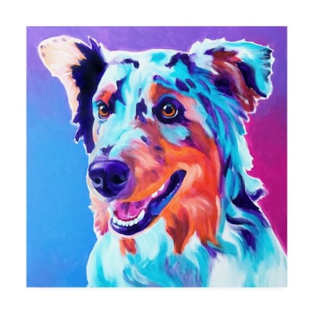 Trademark Fine Art DawgArt 'Aussie Pepper' Canvas Art, 18x18 ALI46844-C1818GG